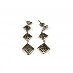 Boucles d'Oreilles Courte Fibule Carré de Télémaque
