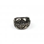 Chevalière fibule de Télémaque Argent 925 Rhodium Noir