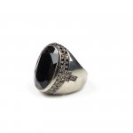 Chevalière Rhodium Noir de Télémaque 925