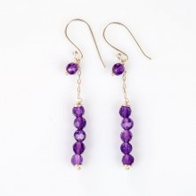 Boucles d'Oreilles 'All My Stars Aligned' Argent 925 Améthyste