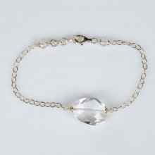 Bracelet 'Ma Précieuse en Cristal de Roche' Argent 925