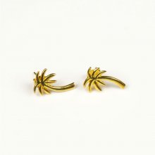 Boucles d'Oreilles Palmier Or