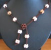 Amber bead clusters necklace instructions