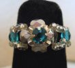 Bague en kit Lolita Strass Bleu turquoise