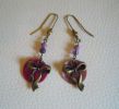 Boucles d'oreilles Nacres Fuchsia