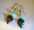 Boucles d'oreilles Nacres Turquoise