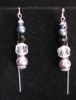 Boucles d'oreilles Comores Noir argent