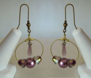 Crystal Lilac shadow earrings