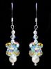 Boucles d'oreilles pendentif de perles Cristalia