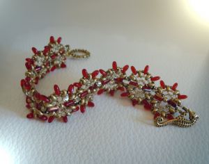 Red and golden Indiana bracelet kit
