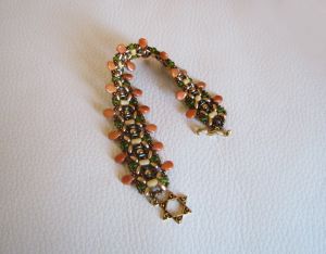 Trend 2-holes beads olivine bracelet kit