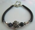 Bracelet Tube Noir perles Bali