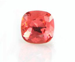 12mm Swarovski 4470 Square Fancy stone :  Padparadscha