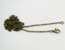 Chaîne bronze montée en collier 65 cm 