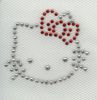 MOTIF STRASS TETE DE CHAT