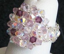 Crystal Amethyst Arz bead ring kit