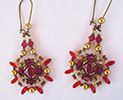 Kit boucles d'oreilles Argyle Rubis