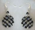 Kit boucles d'oreilles Arz Noir Crystal