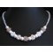 Crystal & white bead clusters necklace kit
