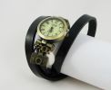 Montre bracelet cuir Appareil photo Noir et Blanc