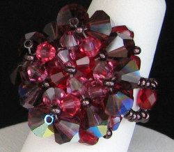 Purple Dye Adelaide bead ring instructions