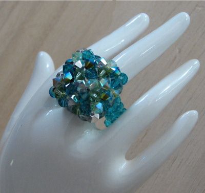 Greenish blue Cuba ring pattern