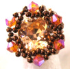 Peach Appoline bead ring pattern