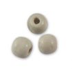 Perles en bois rondes Ecru 10mm  x 10