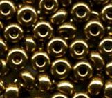 2.3mm  bright bronze seed beads