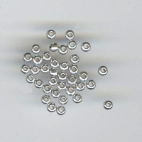 2mm Bright Silver seed beads