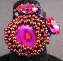 Swarovski 4mm bicone bead Purple Velvet