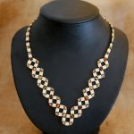 Collier Tila tressé beige