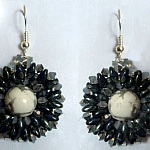 Boucles d'oreilles en kit Margarita Bleu orage