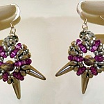 Kit pour Boucles d'oreilles en spikes argent