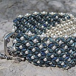 Bracelet en kit Duo Saphir Argent