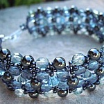 Kit bracelet Latitude Bleu Hématite