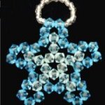 Suspension en kit Etoile de cristal Bleu aqua