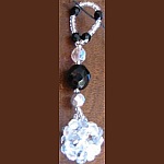 Suspension en kit Boule Noir & argent