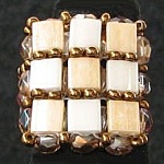 Kit bague carrée Tila Beige