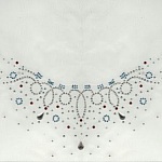 MOTIF STRASS COLLIER LARMES