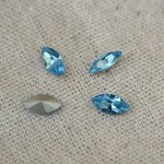 Navette 4200 10x5mm  Aquamarine x 4