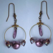 Crystal Lilac shadow earrings