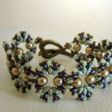 Bracelet Coquet Violet/vert