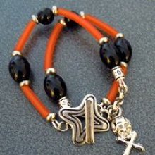 Bracelet Halloween en Tube Orange