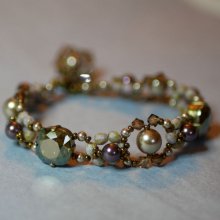 Bracelet Triade Cannelle avec breloque