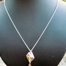 Collier argent pendentif Swarovski Cosmic Golden