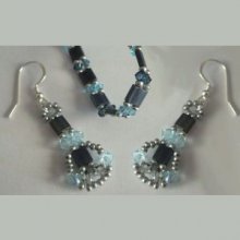 Kit boucles d'oreilles Tila Blue jean's