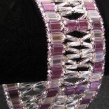 Kit bracelet Tila & Twist à fenêtres Violet/argent