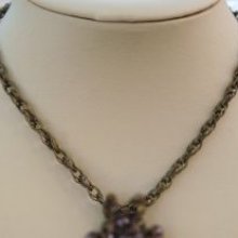 Collier chaîne 3 anneaux bronze en kit