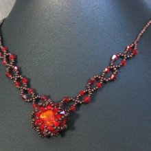 Collier Syros rouge en kit